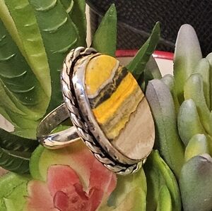 Bumblebee Jasper Ring
